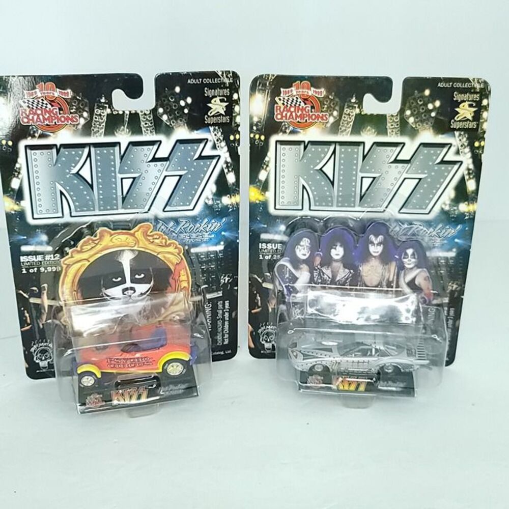 Lot of 2 Racing Champions KISS Limited Edition Diecast Car Psycho Circus NEW
